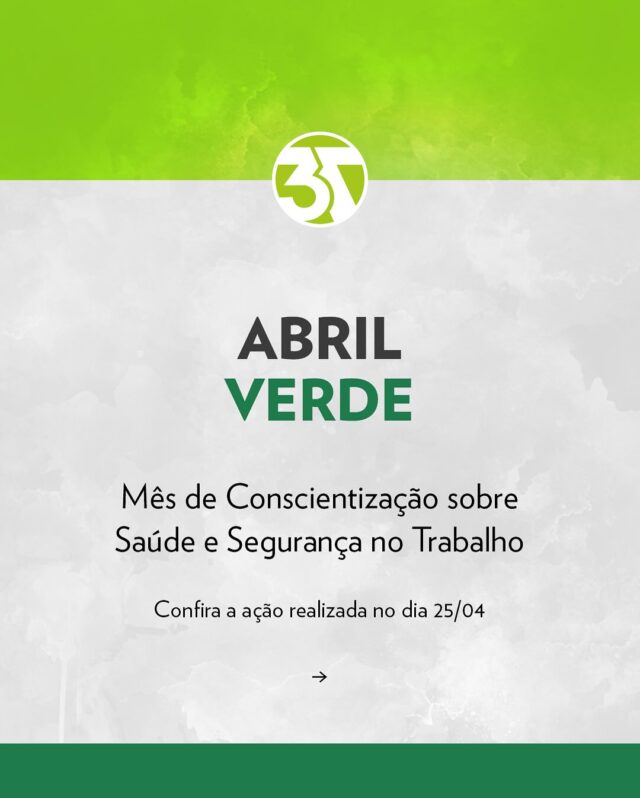 Construir um futuro sólido também é garantir que cada passo no canteiro seja dado com segurança e consciência! 🦺 No Abril Verde, mês dedicado à Saúde e Segurança no Trabalho, realizamos uma ação especial com o Douglas da Guarda (@douglasdaguarda), que compartilhou sua experiência e trouxe orientações valiosas para fortalecermos juntos um ambiente mais seguro e saudável. Aqui no Grupo 3T, acreditamos que a prevenção começa com a informação — e que o cuidado com a vida deve estar presente em cada detalhe da nossa jornada. 💚 #Grupo3T #AbrilVerde #SegurançaNoTrabalho #ConstruindoFuturos #SaúdeÉPrioridade